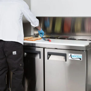 Avantco APT-48-HC 48" 2 Door Refrigerated Sandwich Prep Table